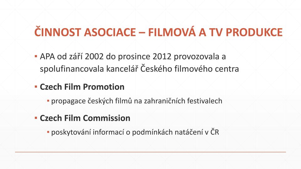 Czech Film Promotion propagace českých filmů na zahraničních