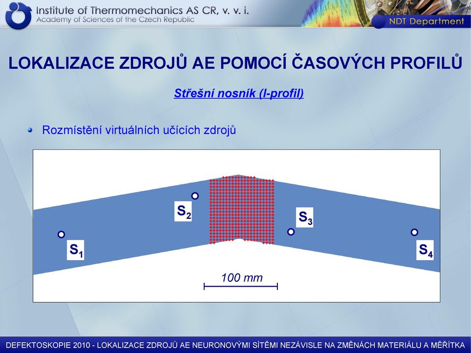 zdrojů S1 mm DEFEKTOSKOPIE 2010 - LOKALIZACE ZDROJŮ