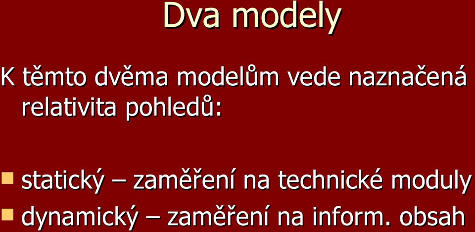 statický zaměření na technické