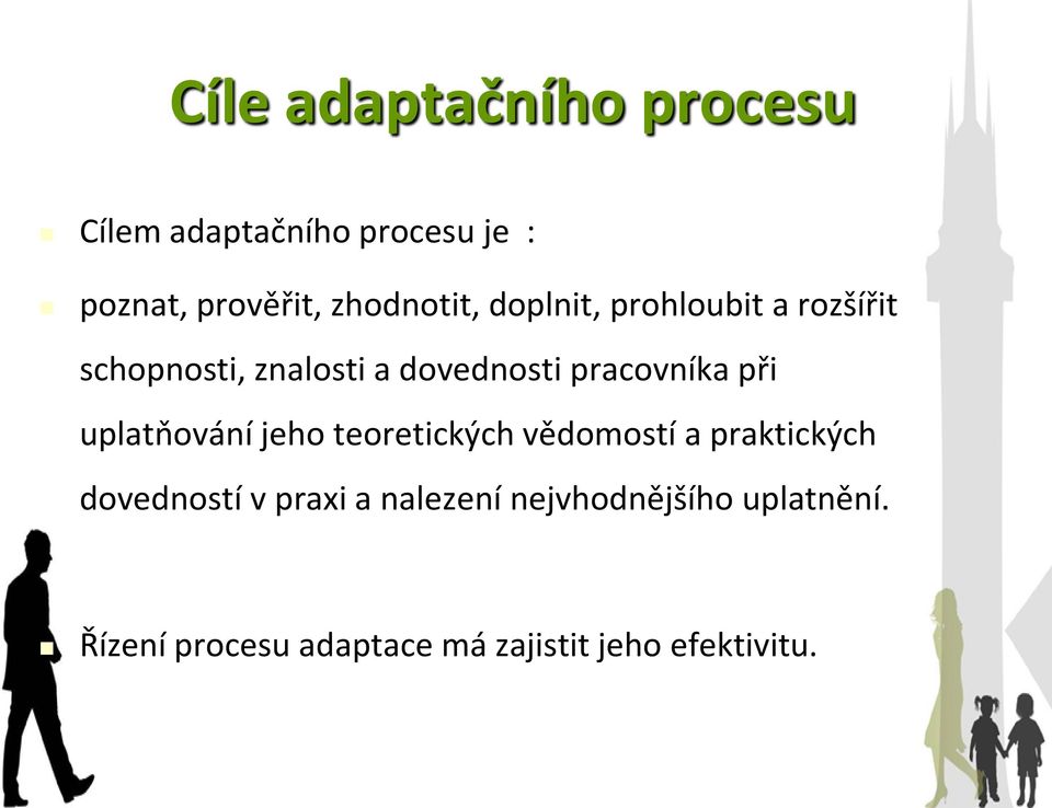 pracovníka při uplatňování jeho teoretických vědomostí a praktických dovedností v