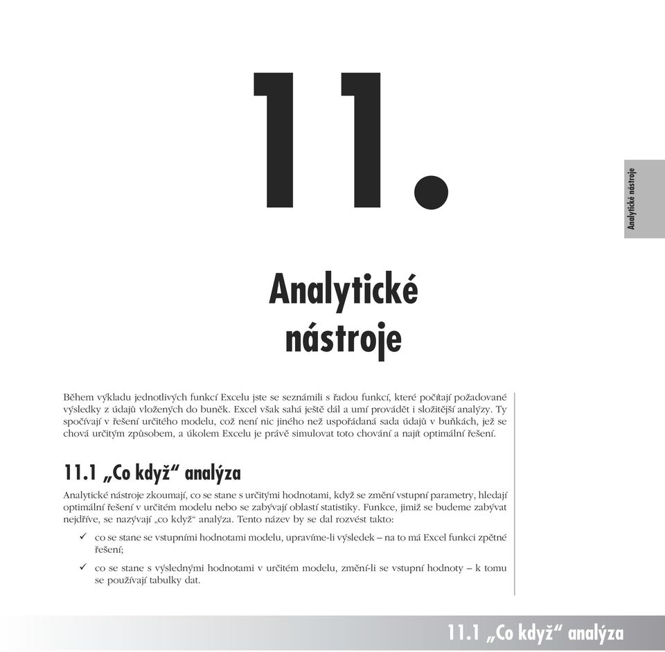 11. Analytické nástroje - PDF Stažení zdarma