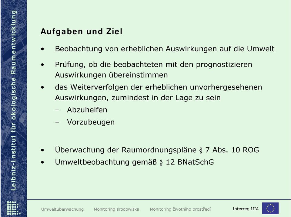 erheblichen unvorhergesehenen Auswirkungen, zumindest in der Lage zu sein Abzuhelfen