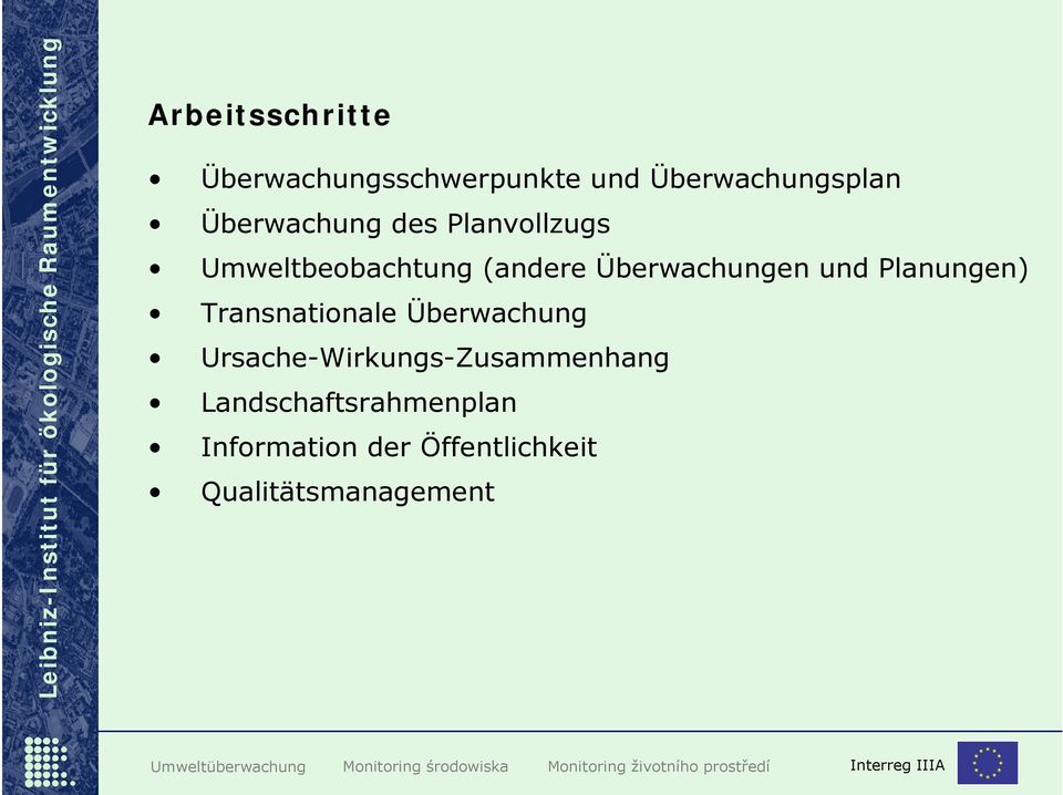 und Planungen) Transnationale Überwachung