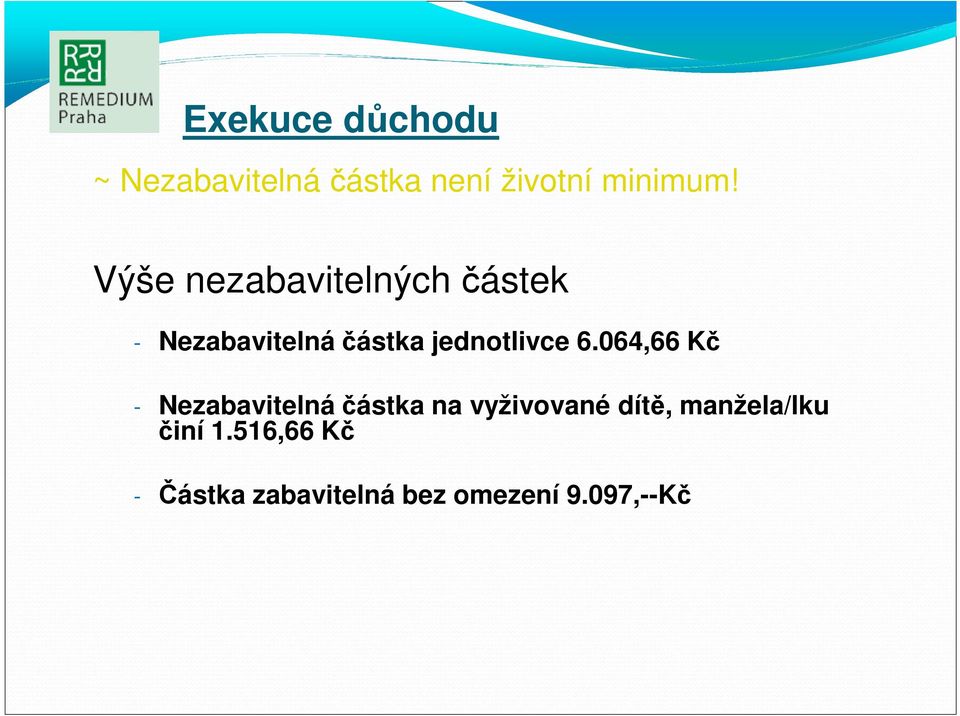 6.064,66 Kč - Nezabavitelná částka na vyživované dítě,