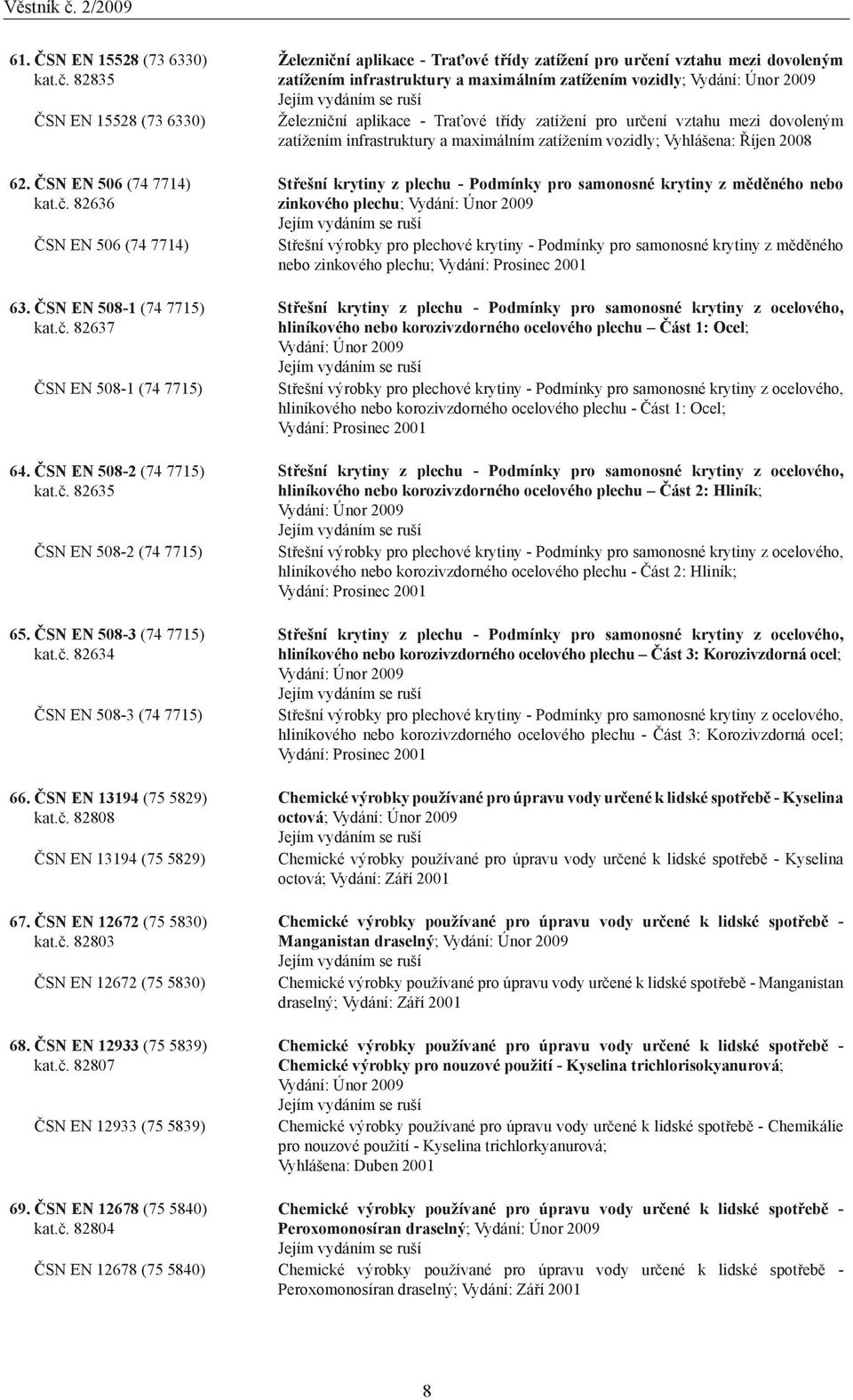 ČSN EN 12672 (75 5830) kat.č.