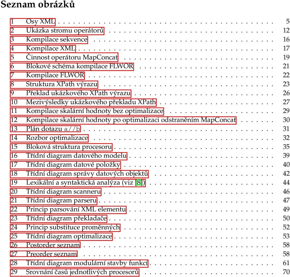 .................................... 22 8 Struktura XPath výrazu.................................. 23 9 Překlad ukázkového XPath výrazu............................ 26 10 Mezivýsledky ukázkového překladu XPath.