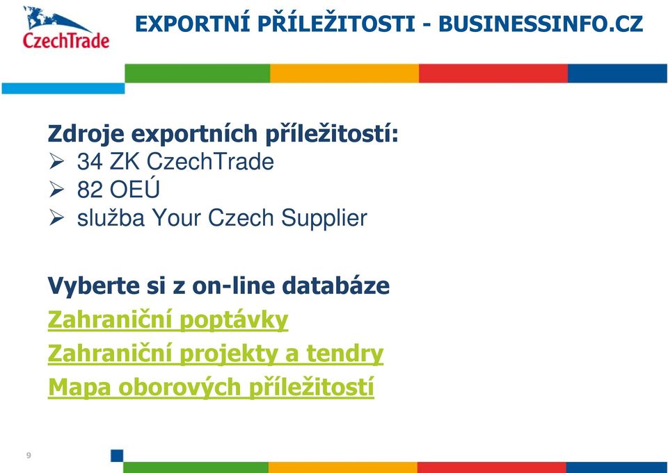 OEÚ služba Your Czech Supplier Vyberte si z on-line