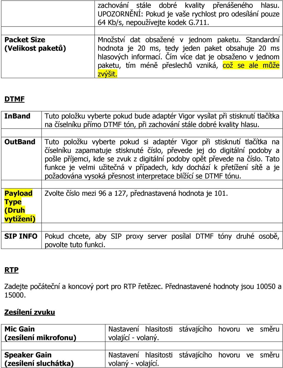 Čím více dat je obsaženo v jednom paketu, tím méně přeslechů vzniká, což se ale může zvýšit.