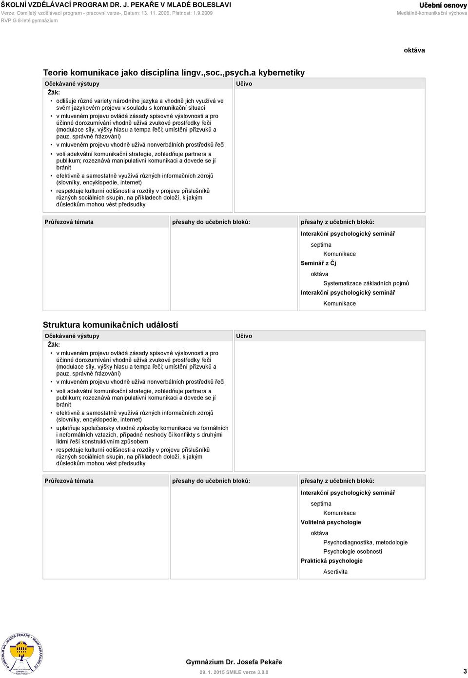 a kybernetiky Systematizace základních pojmů