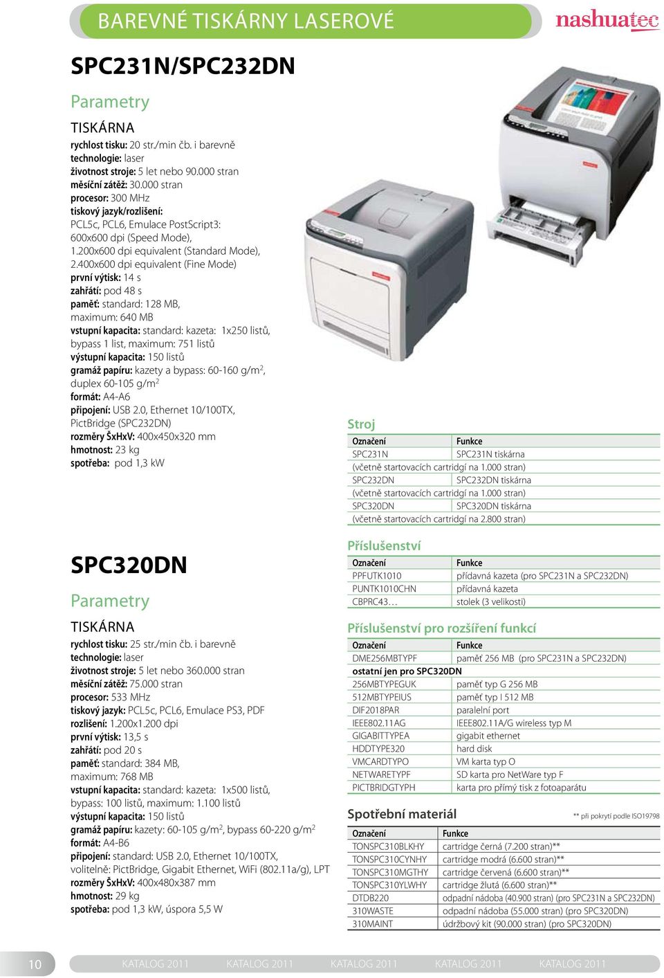 400x600 dpi equivalent (Fine Mode) první výtisk: 14 s zahřátí: pod 48 s paměť: standard: 128 MB, maximum: 640 MB vstupní kapacita: standard: kazeta: 1x250 listů, bypass 1 list, maximum: 751 listů