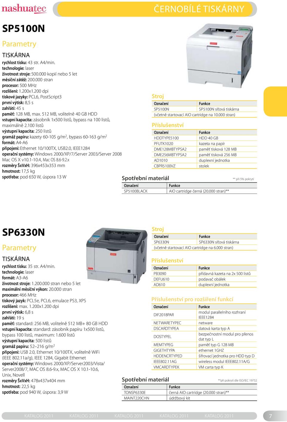 512 MB, volitelně 40 GB HDD vstupní kapacita: zásobník 1x500 listů, bypass na 100 listů, maximálně 2.