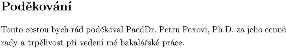 Petru Pexovi, Ph.D.
