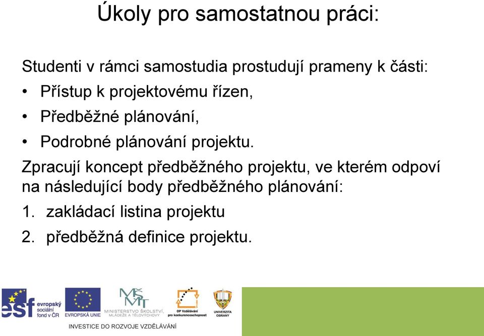 projektu.