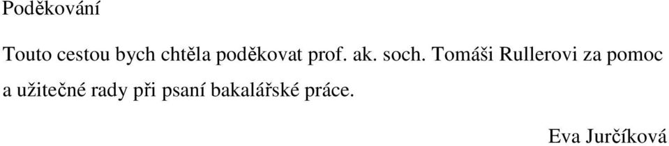 Tomáši Rullerovi za pomoc a užitečné