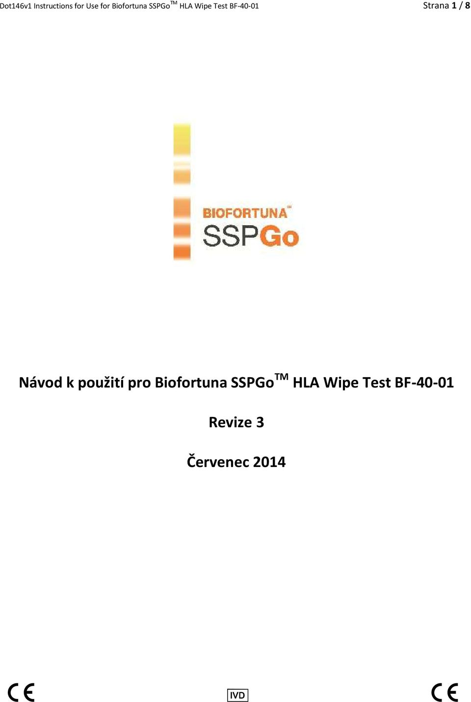 Strana 1 / 8 Návod k použití pro  Revize 3