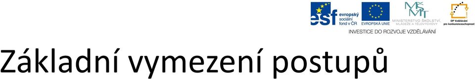 postupů