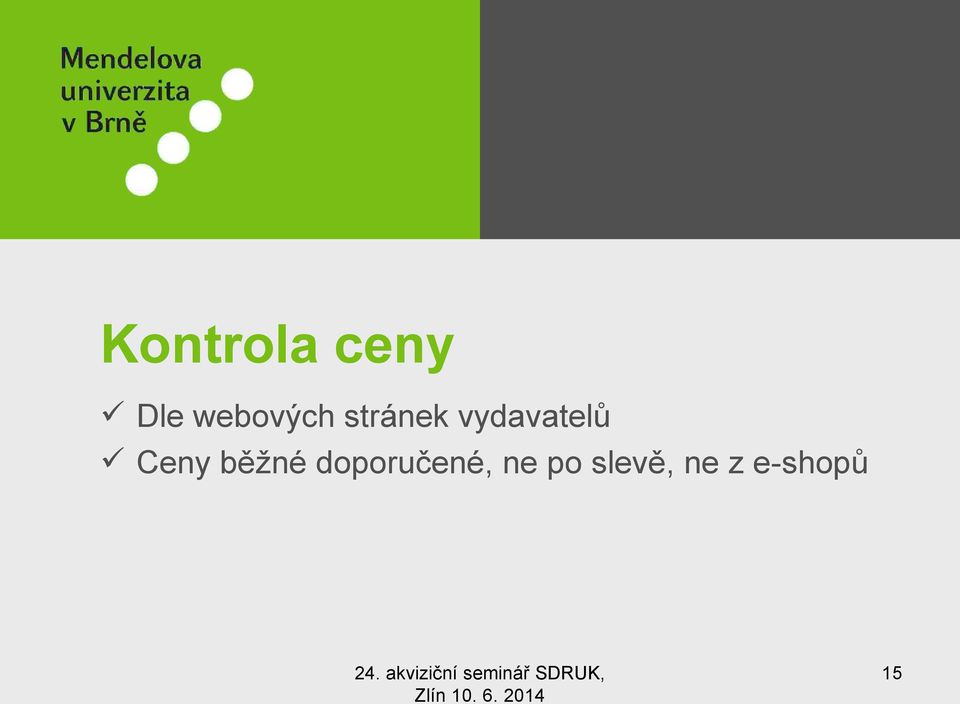 vydavatelů Ceny běžné