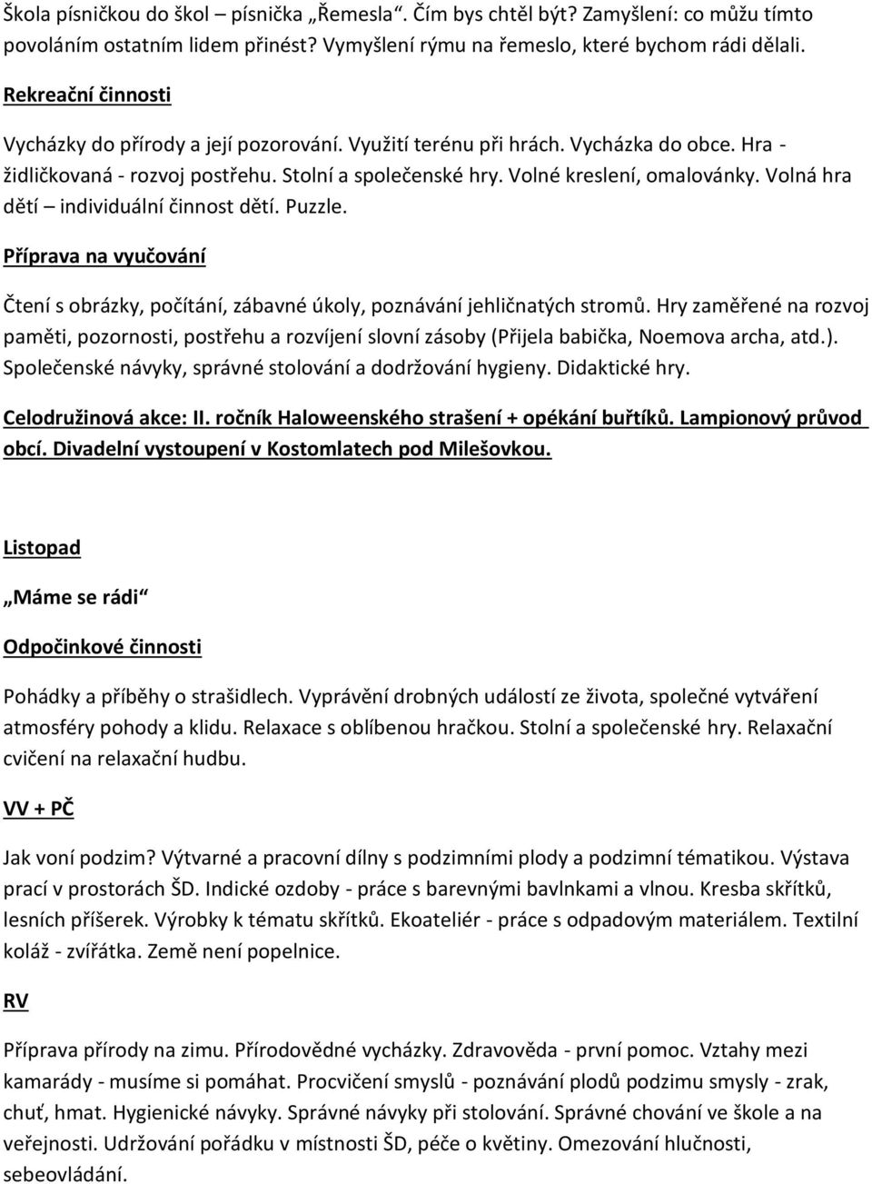 Volná hra dětí individuální činnost dětí. Puzzle. Čtení s obrázky, počítání, zábavné úkoly, poznávání jehličnatých stromů.