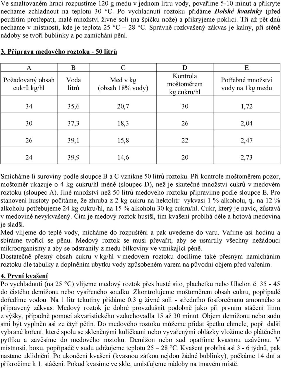 Správně rozkvašený zákvas je kalný, při stěně nádoby se tvoří bublinky a po zamíchání pění. 3.