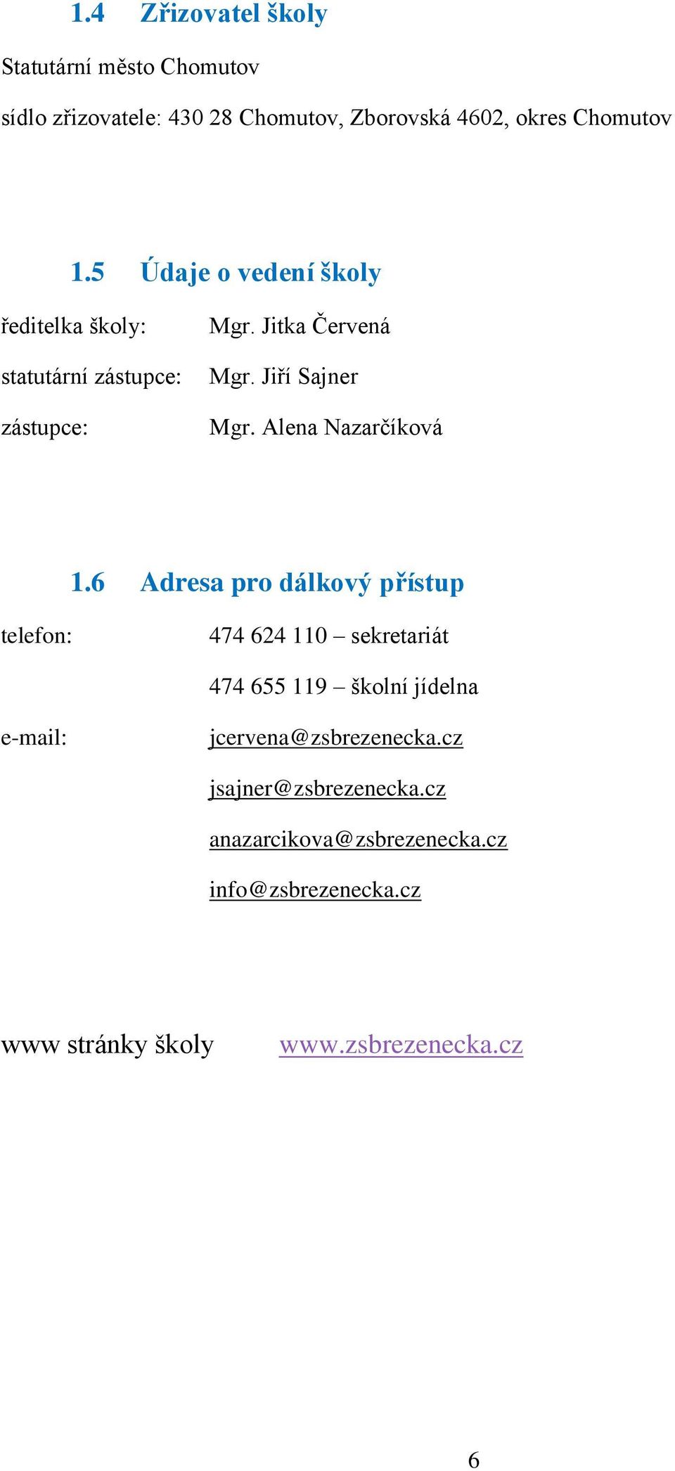 Alena Nazarčíková 1.