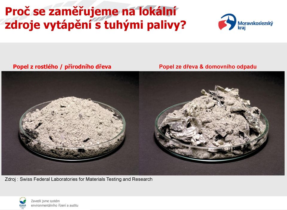 Popel z rostlého / přírodního dřeva Popel ze dřeva