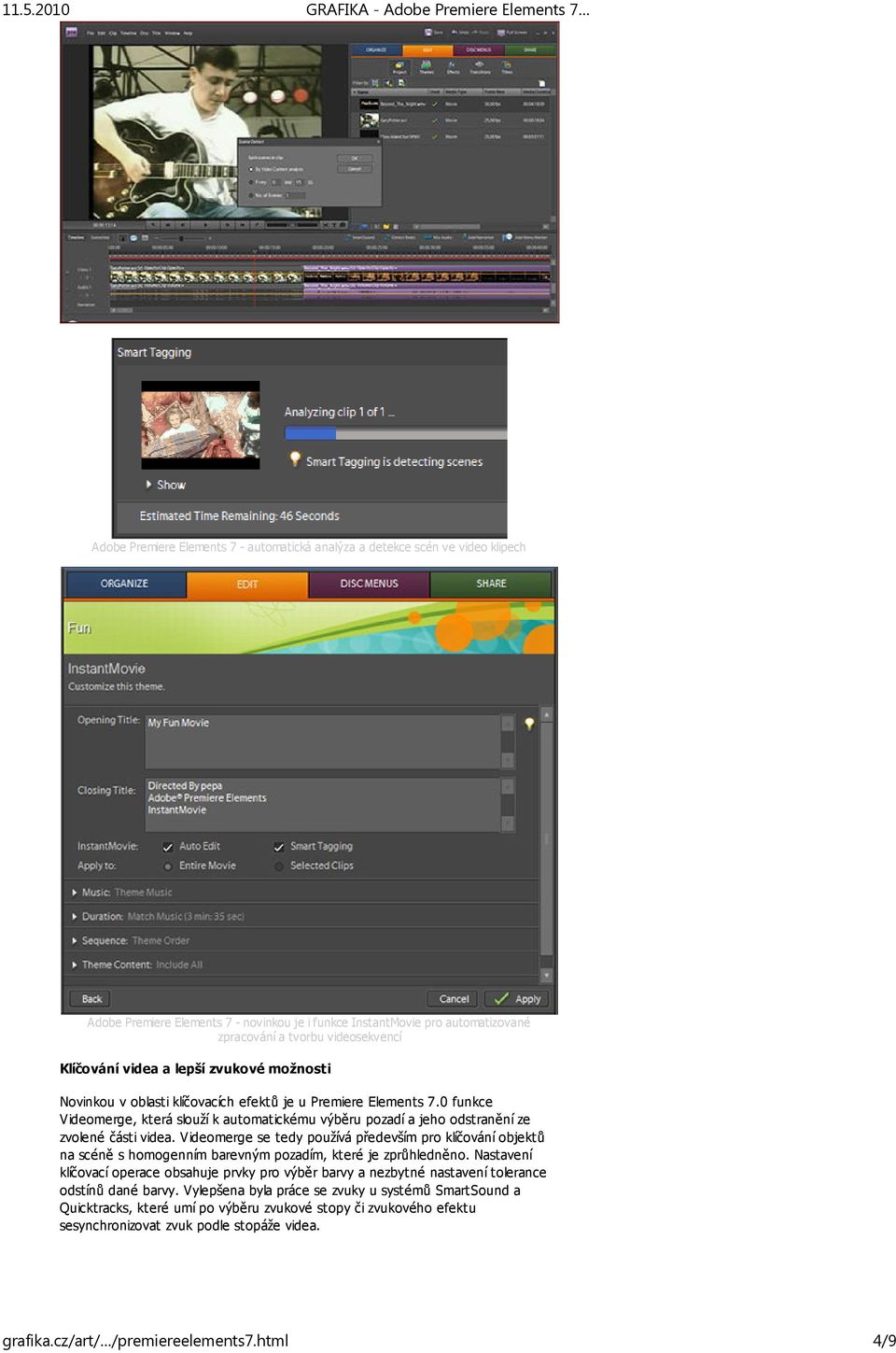 0 funkce Videomerge, která slouží k automatickému výběru pozadí a jeho odstranění ze zvolené části videa.