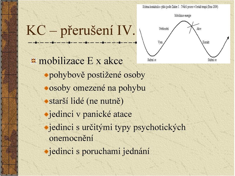 omezené na pohybu starší lidé (ne nutně) jedinci v