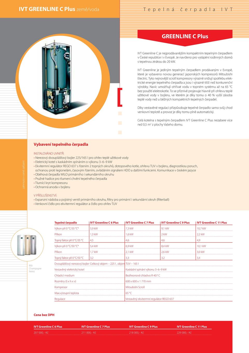 IVT Greenline je jediným tepelným čerpadlem prodávaným v Evropě, které je vybaveno novou generací japonských kompresorů Mitsubishi Electric.