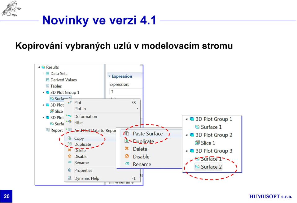 vybraných uzlů v