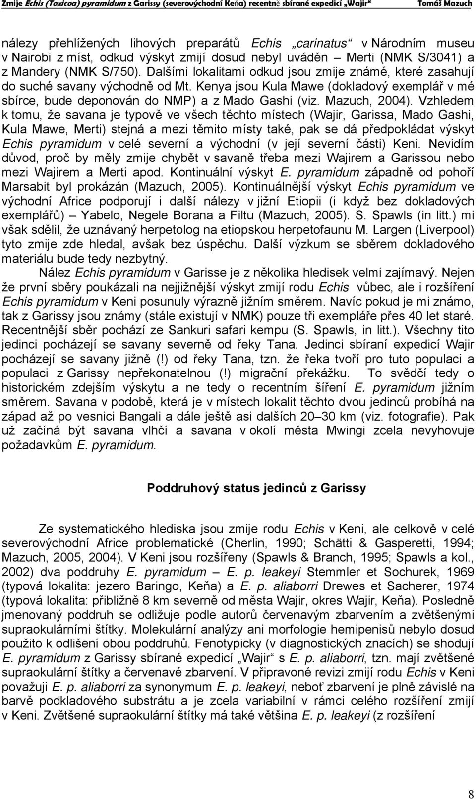 Mazuch, 2004).