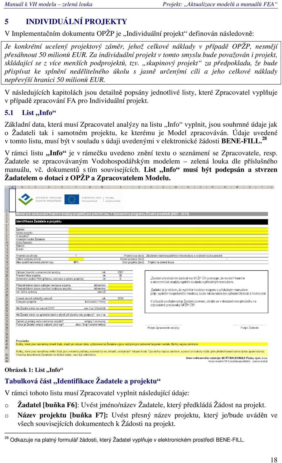 skupinvý prjekt za předpkladu, že bude přispívat ke splnění nedělitelnéh úklu s jasně určenými cíli a jeh celkvé náklady nepřevýší hranici 50 milinů EUR.