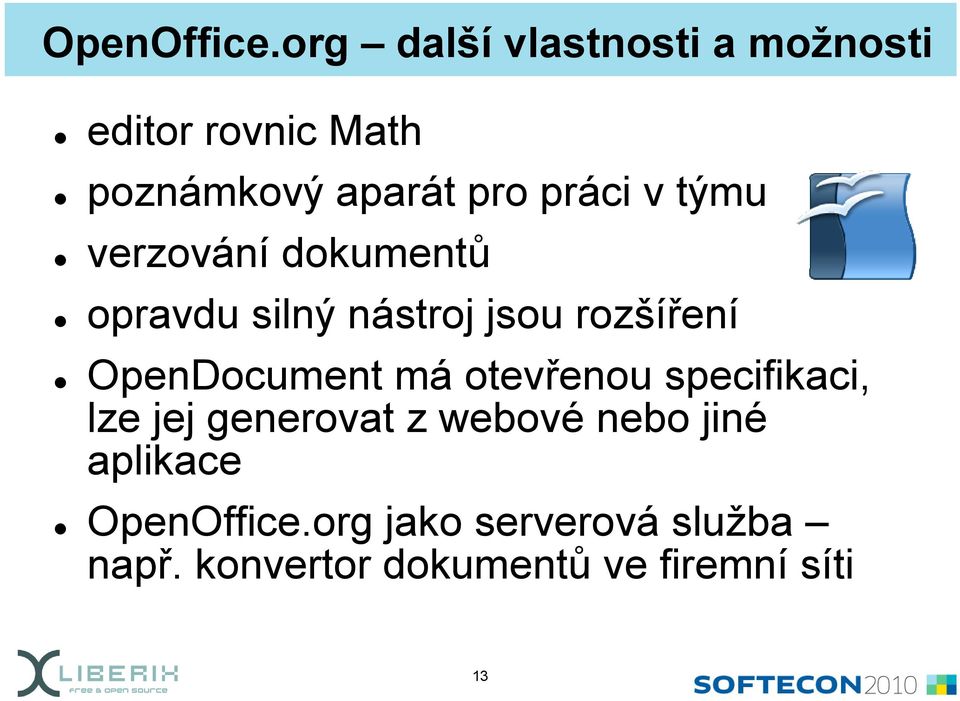 v týmu verzování dokumentů opravdu silný nástroj jsou rozšíření OpenDocument má