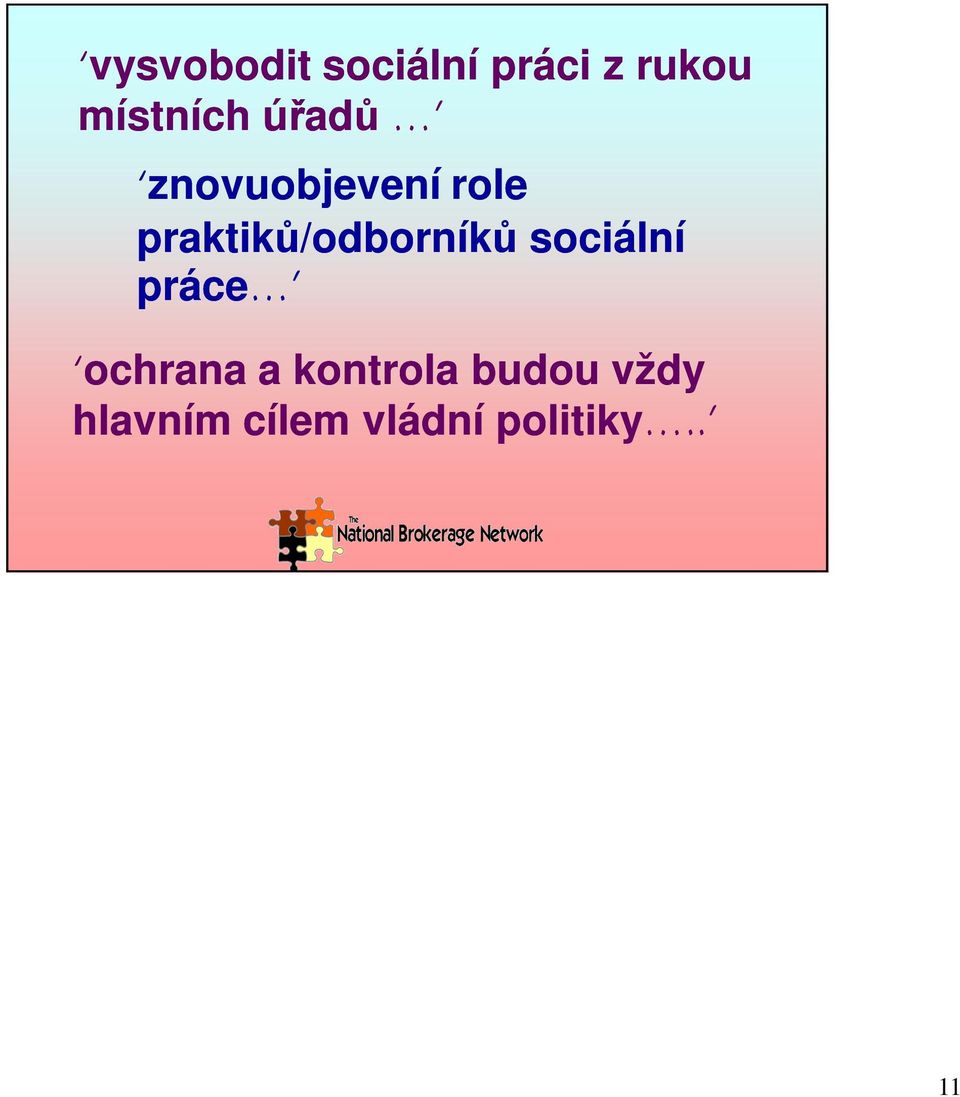 praktik/odborník sociální práce ochrana