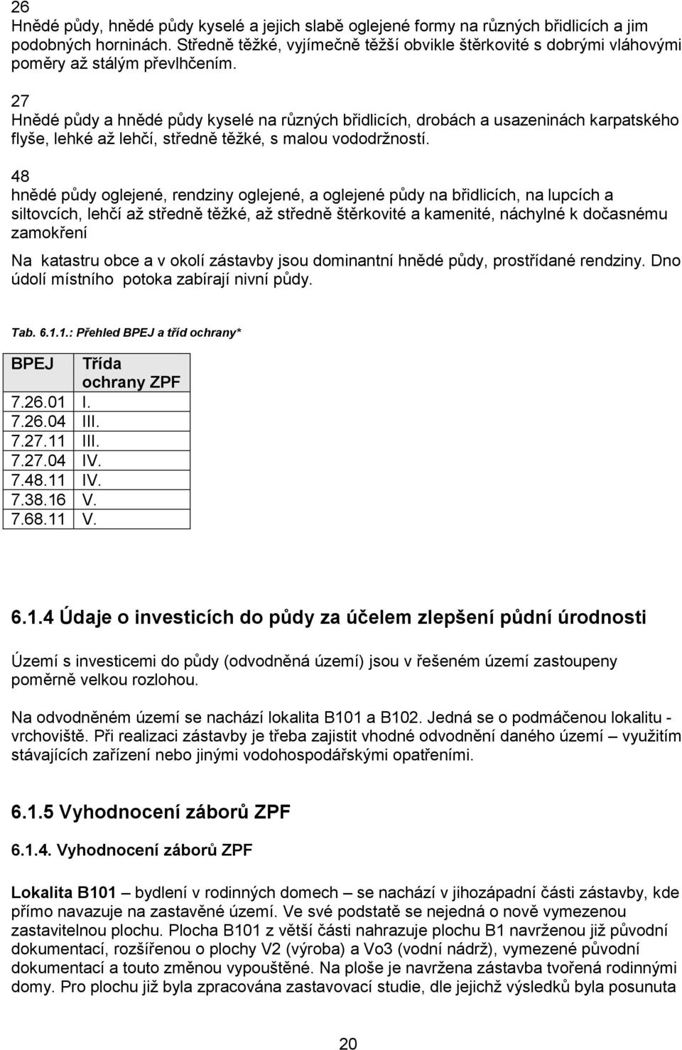 27 Hnědé půdy a hnědé půdy kyselé na různých břidlicích, drobách a usazeninách karpatského flyše, lehké až lehčí, středně těžké, s malou vododržností.