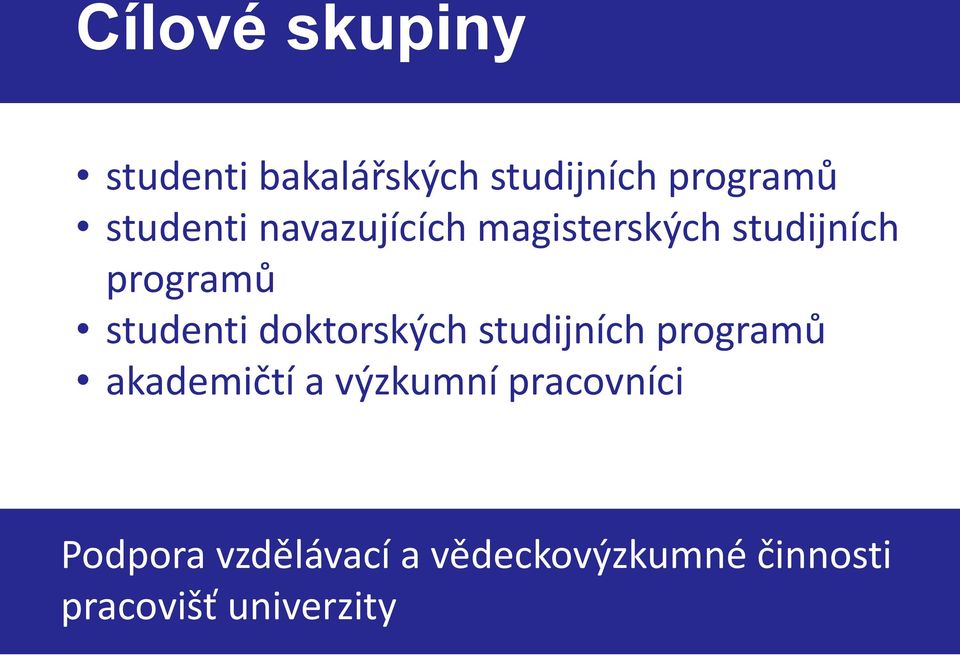 studenti doktorských studijních programů akademičtí a výzkumní