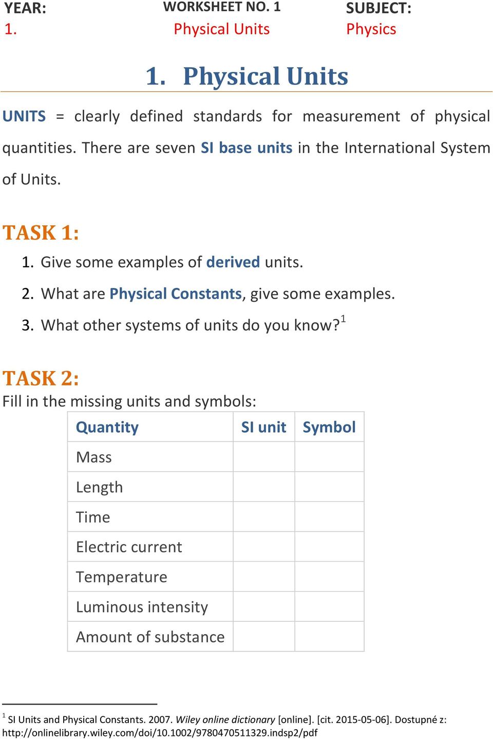 What other systems of units do you know?