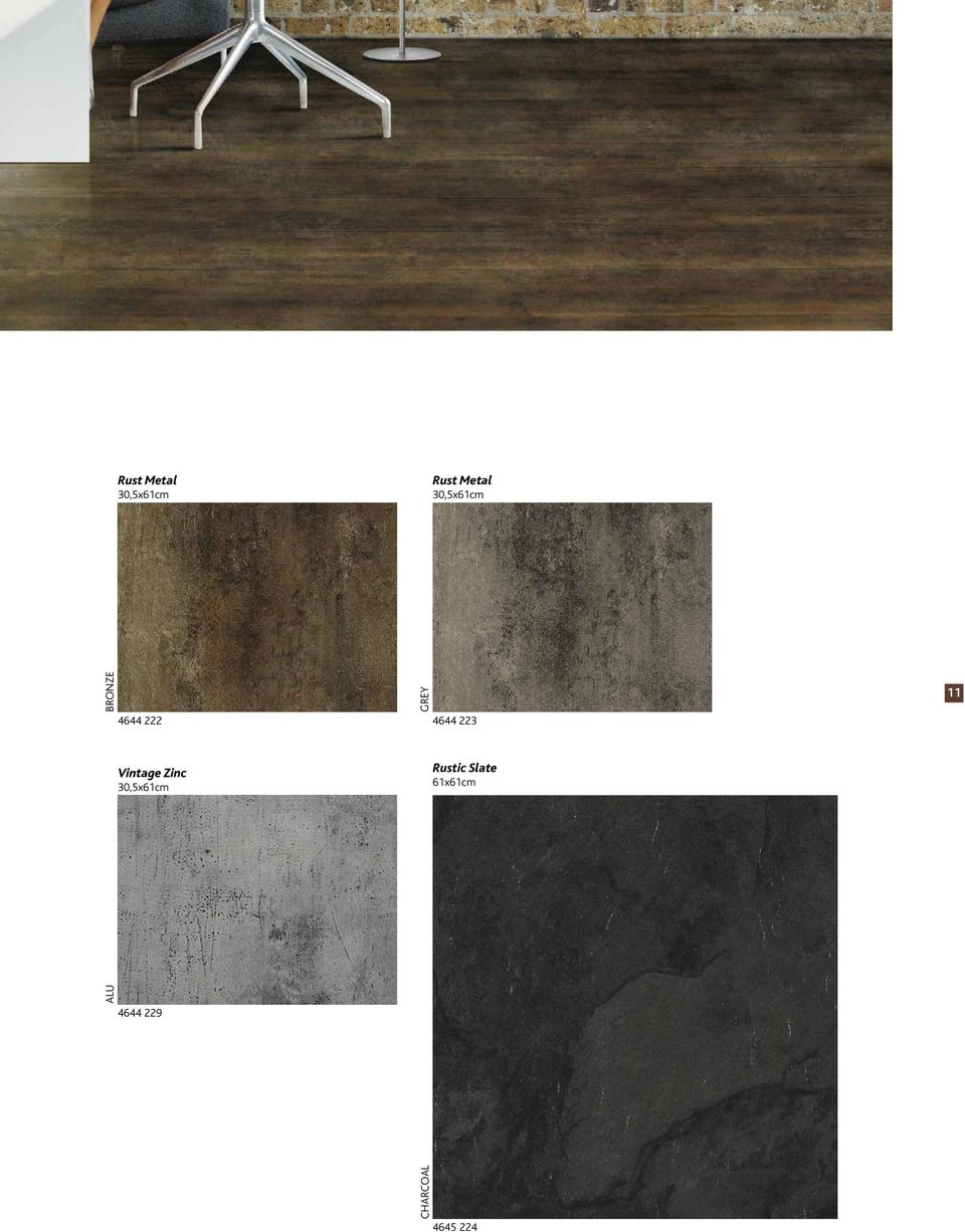 223 11 Vintage Zinc 30,5x61cm Rustic