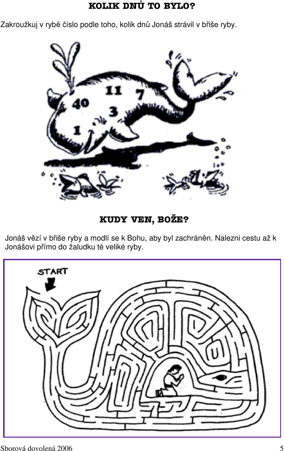strávil v břiše ryby. KUDY VEN, BOŽE?