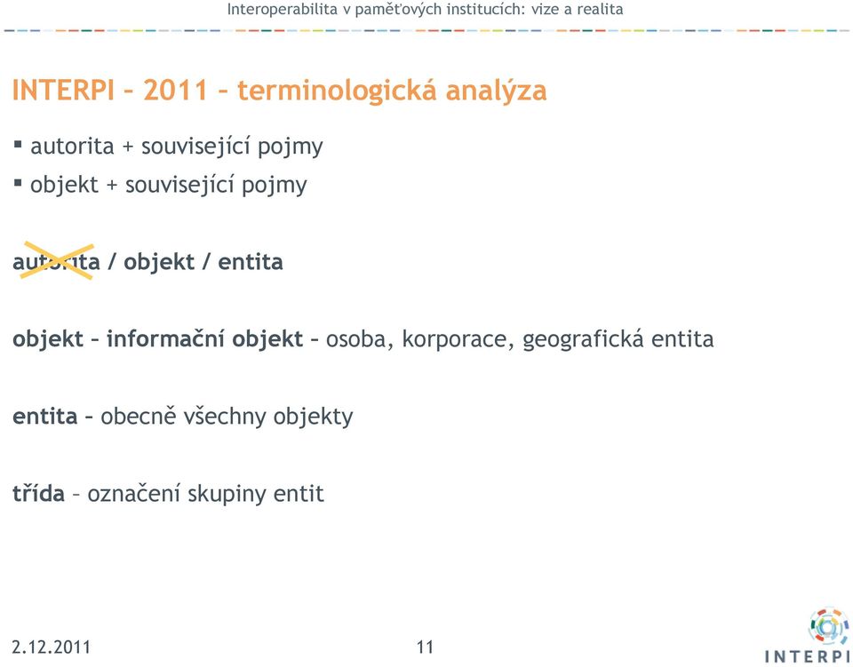 objekt informační objekt osoba, korporace, geografická