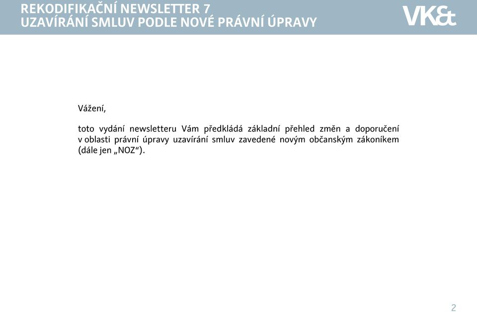 základní přehled změn a doporučení v oblasti právní úpravy