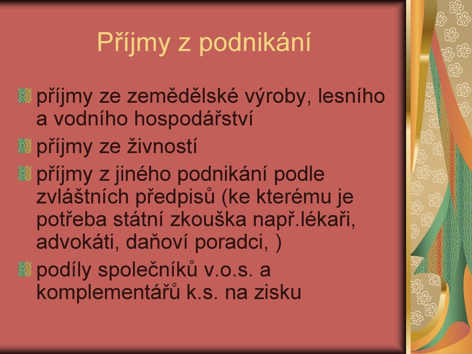 zvláštních předpisů (ke kterému je potřeba státní zkouška např.