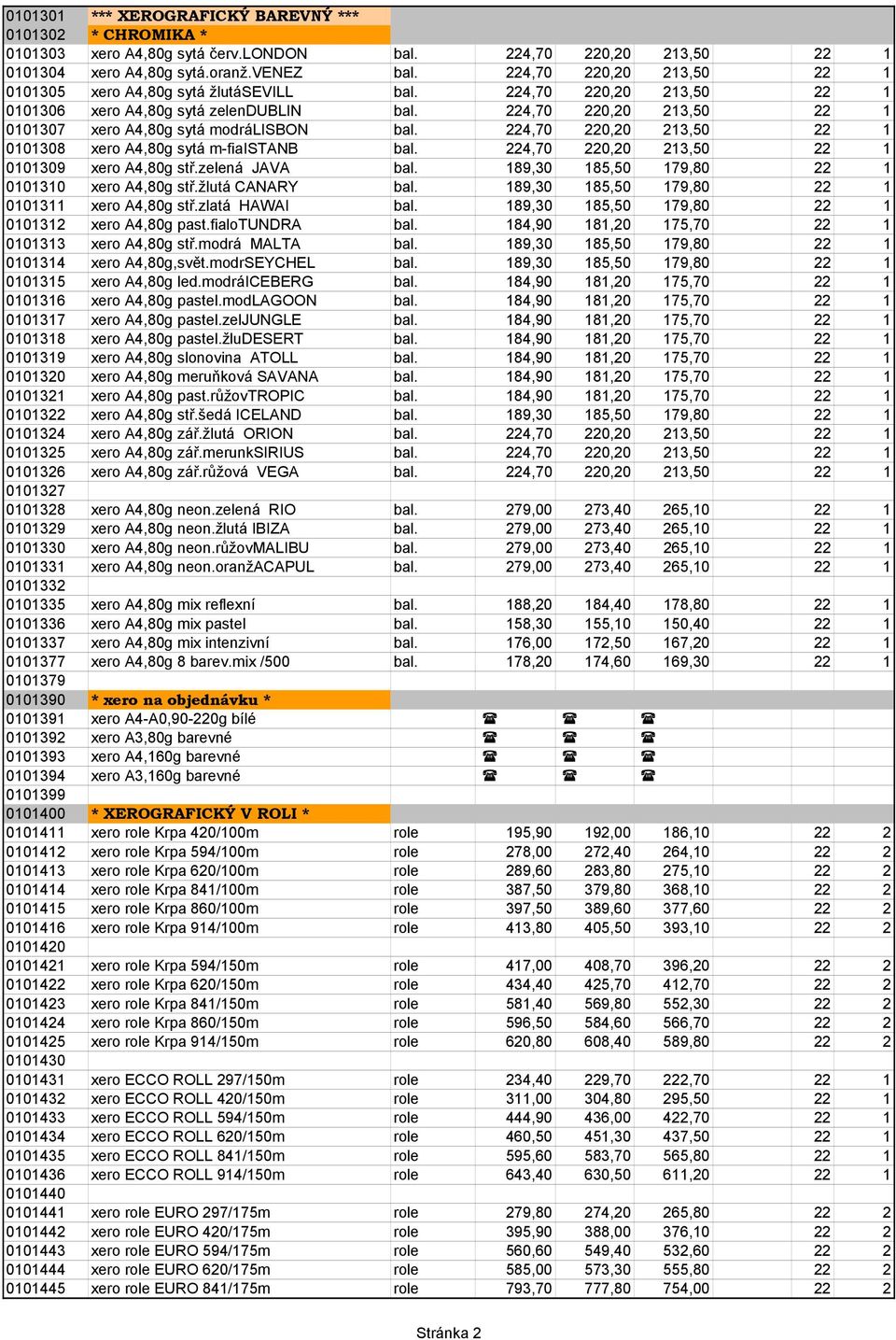 224,70 220,20 213,50 22 1 0101307 xero A4,80g sytá modrálisbon bal. 224,70 220,20 213,50 22 1 0101308 xero A4,80g sytá m-fiaistanb bal. 224,70 220,20 213,50 22 1 0101309 xero A4,80g stř.