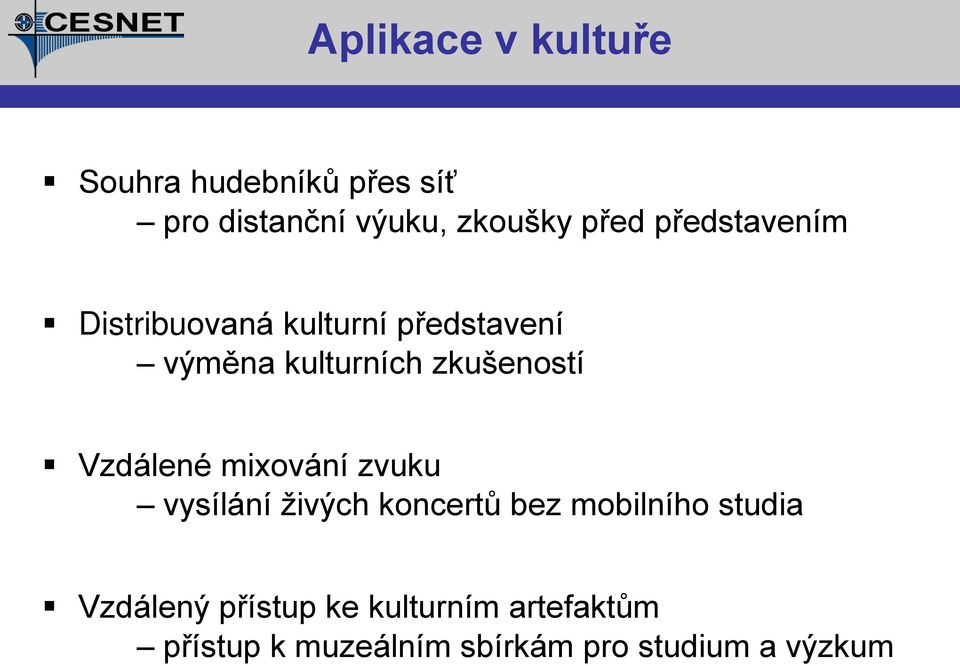 Vzdálené mixování zvuku vysílání živých koncertů bez mobilního studia Vzdálený