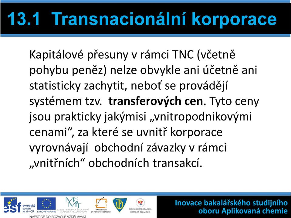 transferových cen.