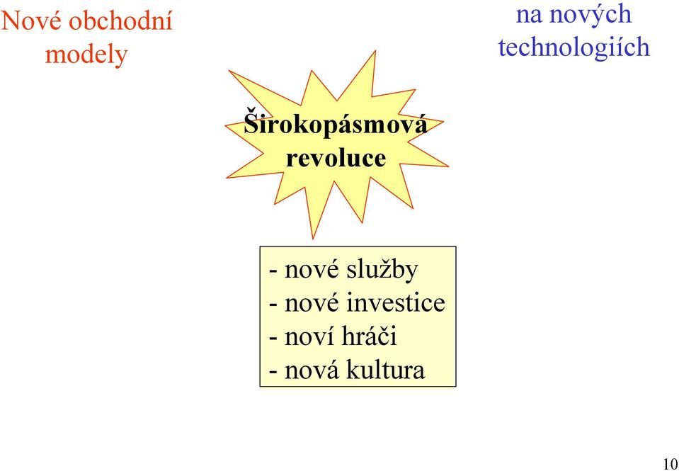 revoluce -nové služby