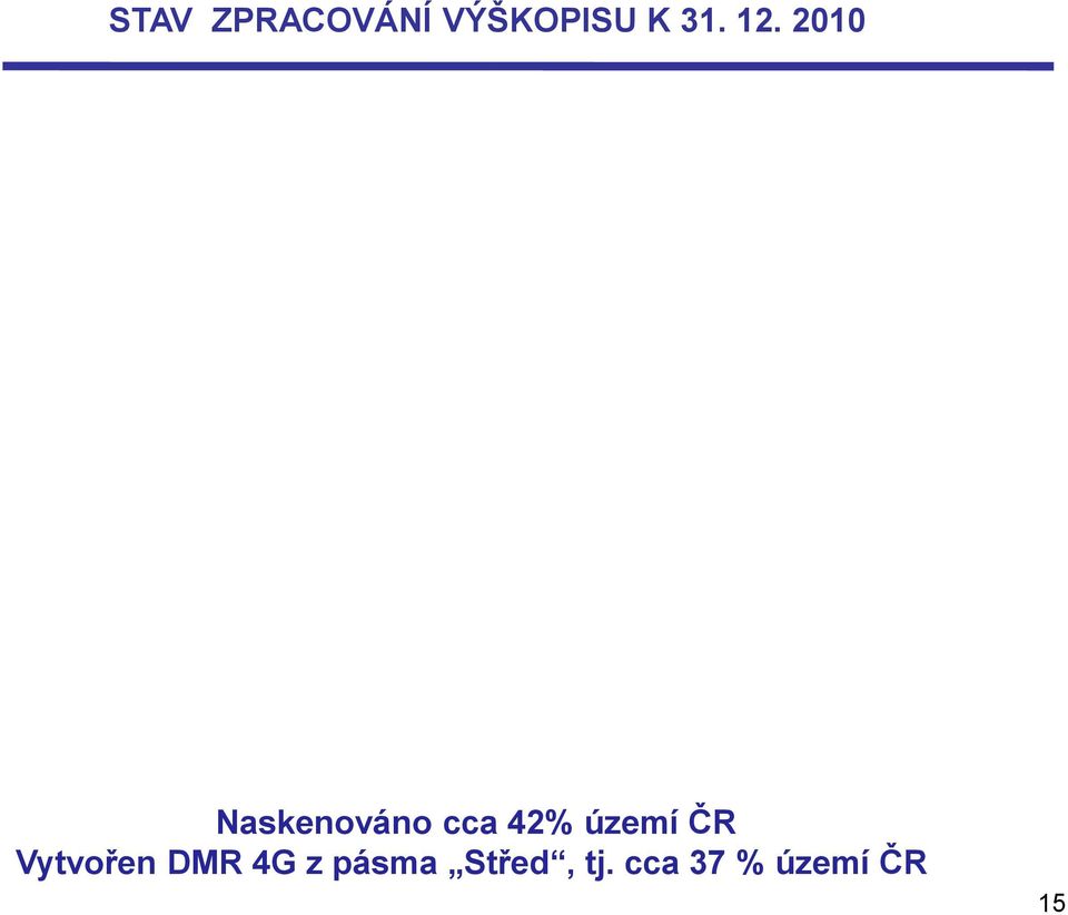 území ČR Vytvořen DMR 4G z