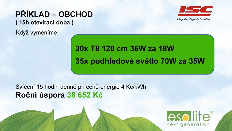 podhledové světlo 70W za 35W Svícení 15 hodin