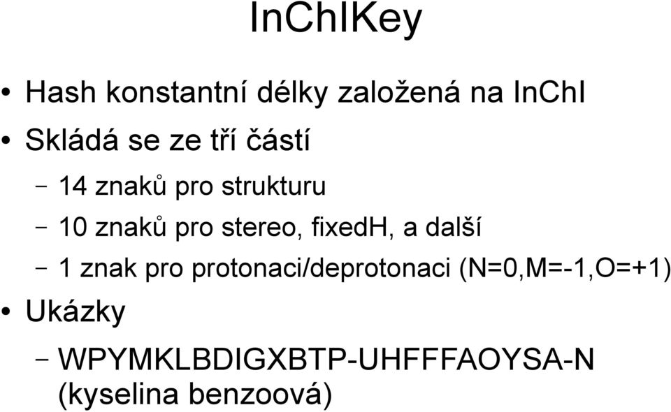 fixedh, a další 1 znak pro protonaci/deprotonaci