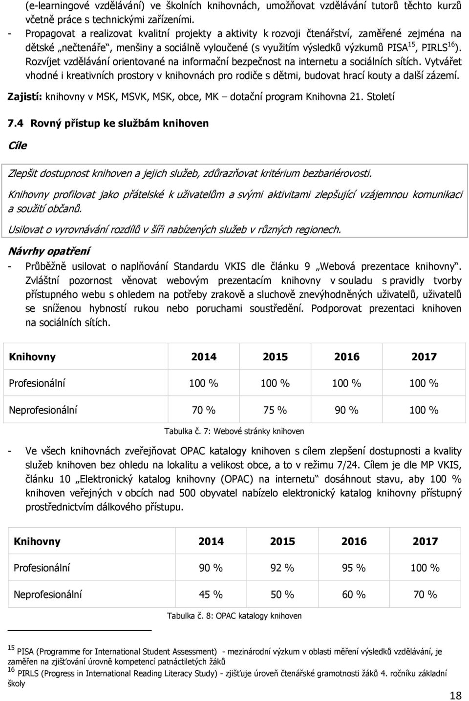 Rozvíjet vzdělávání orientované na informační bezpečnost na internetu a sociálních sítích. Vytvářet vhodné i kreativních prostory v knihovnách pro rodiče s dětmi, budovat hrací kouty a další zázemí.