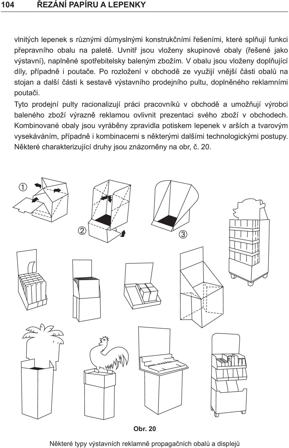 Po rozložení v obchodě ze využijí vnější části obalů na stojan a další části k sestavě výstavního prodejního pultu, doplněného reklamními poutači.